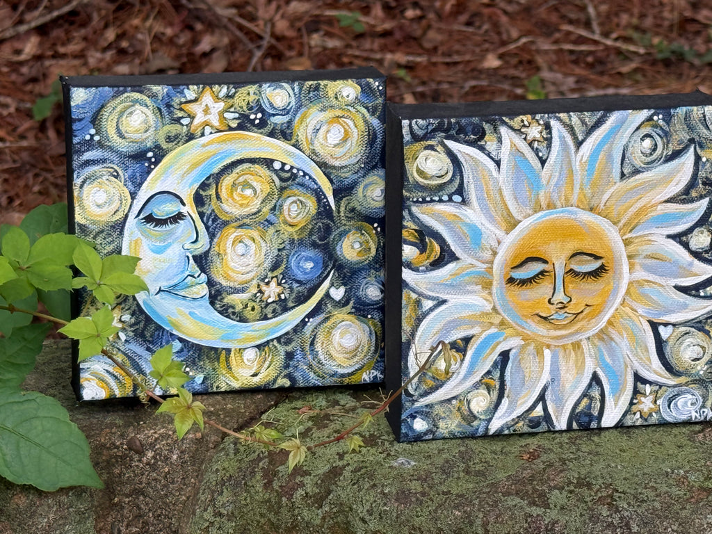 Sun and Moon painting set