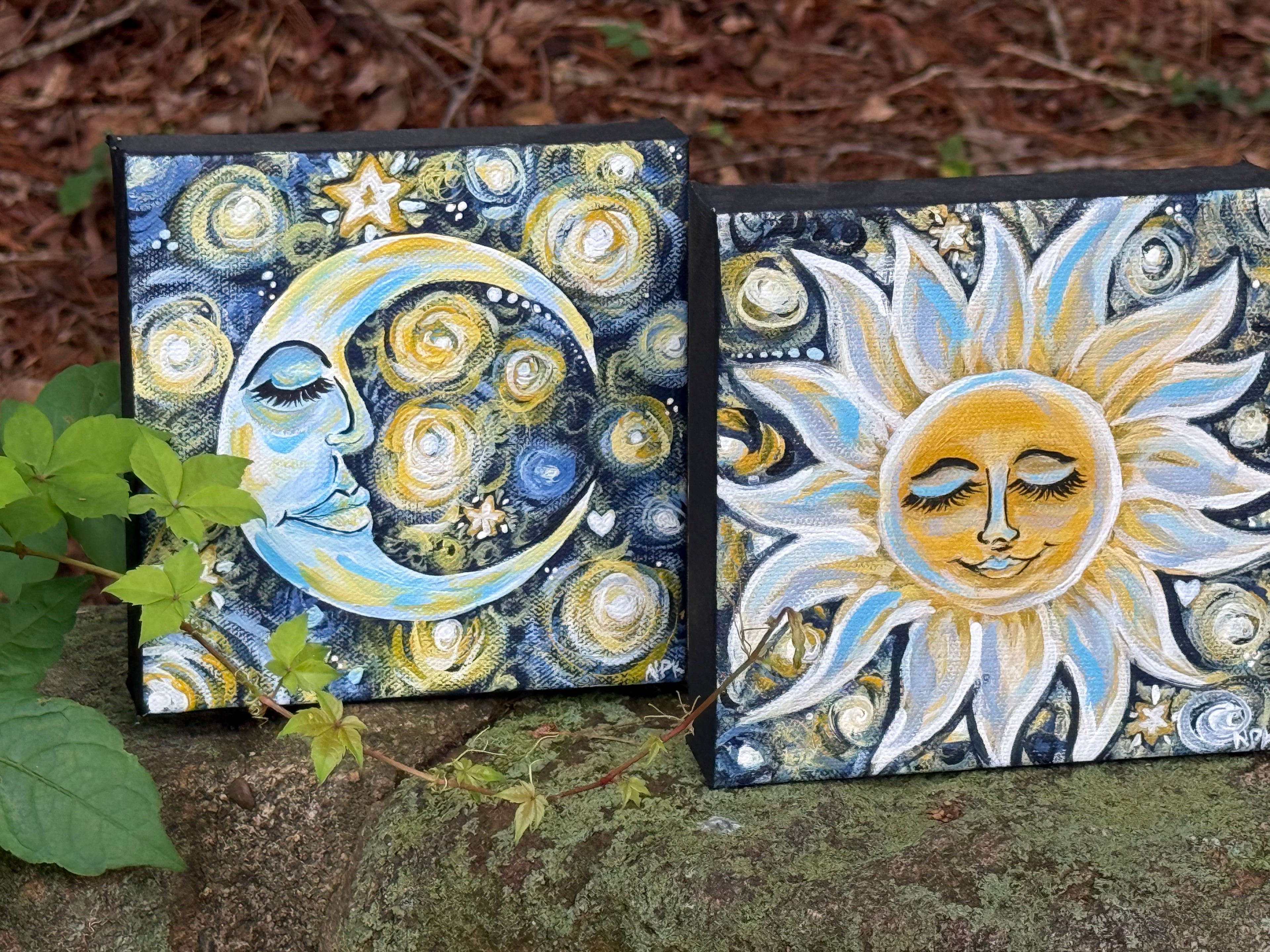 Sun and Moon painting set