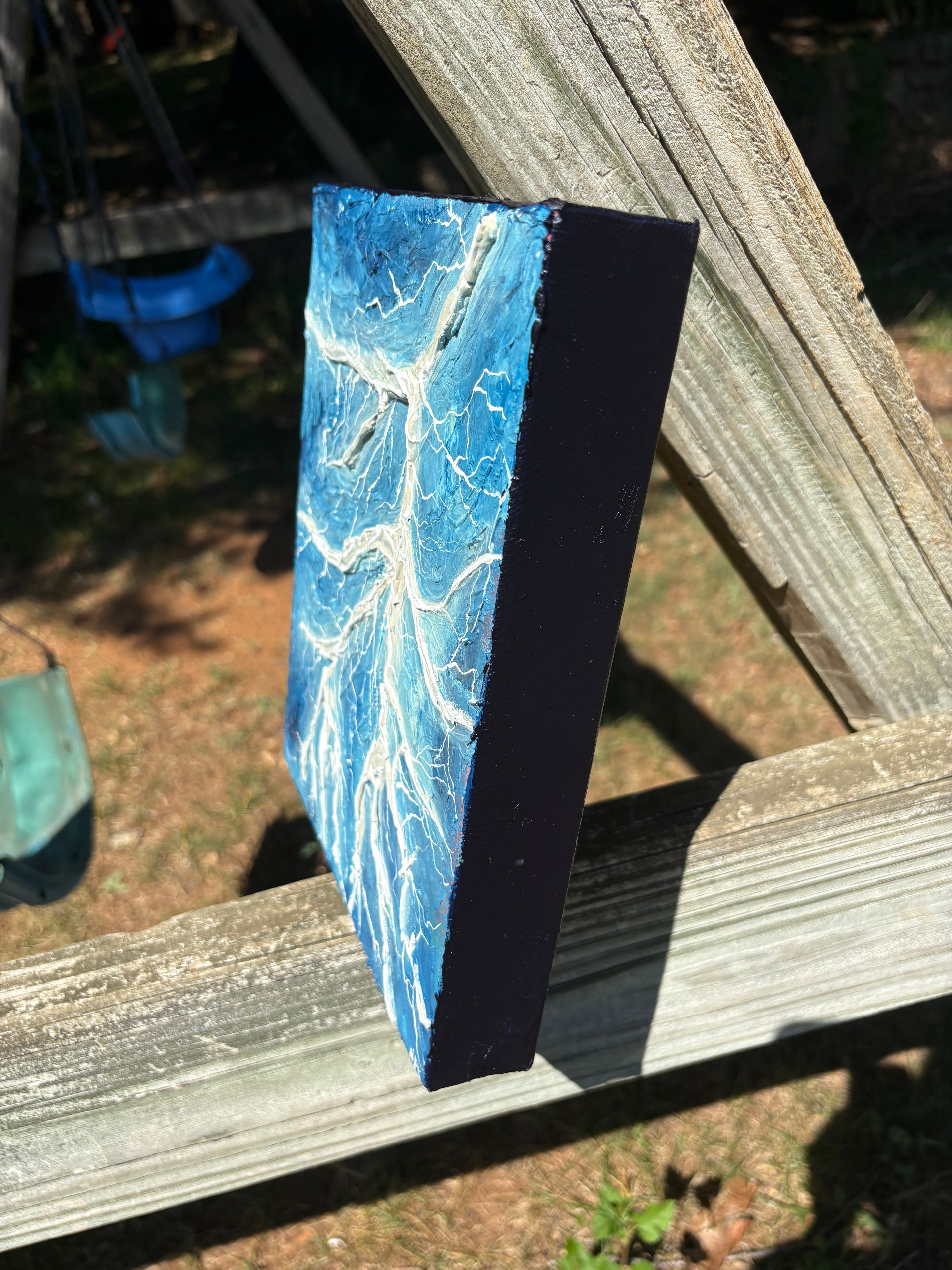 “Lightening “ Acrylic on canvas