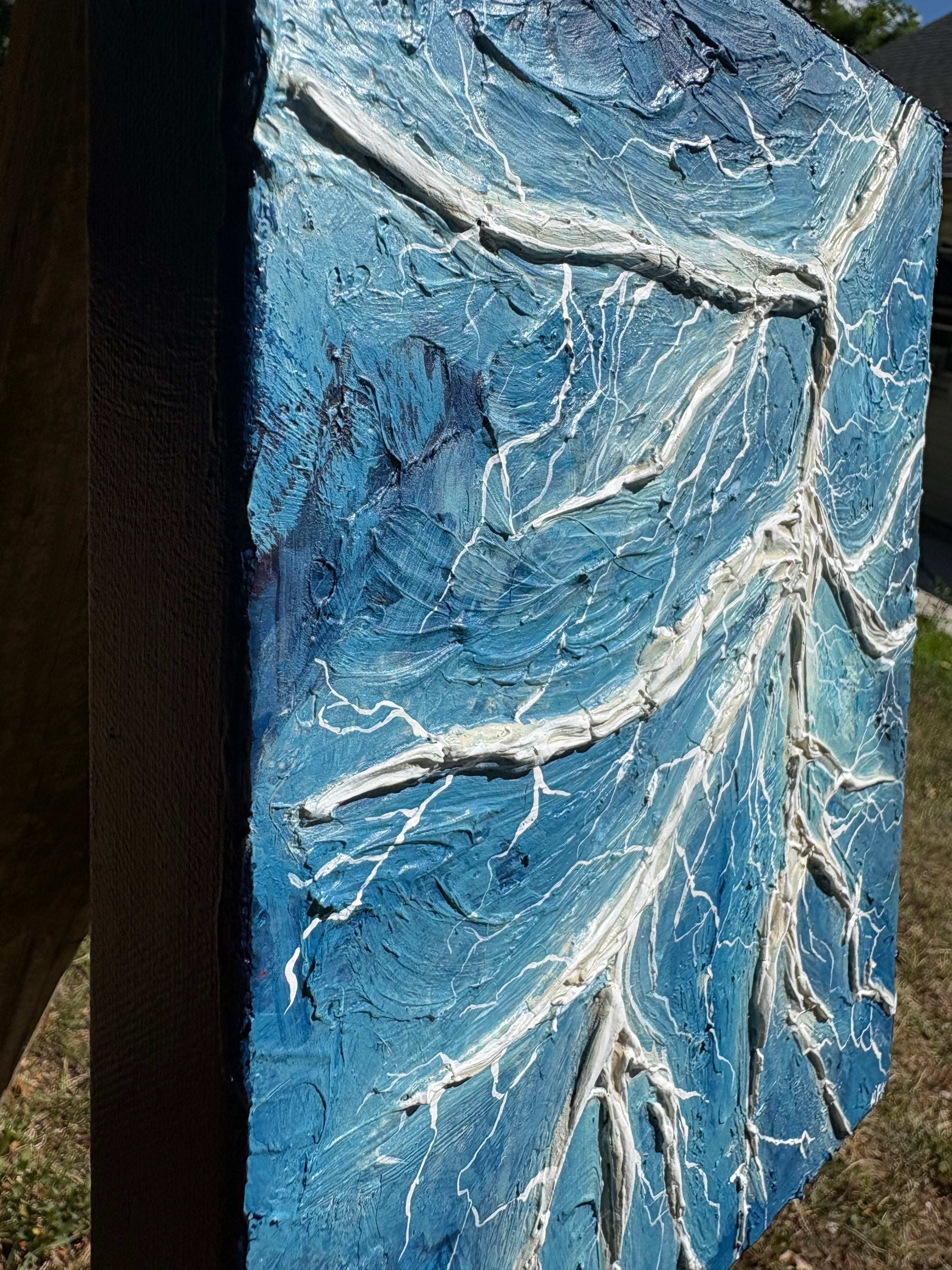 “Lightening “ Acrylic on canvas