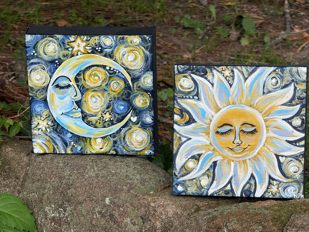 Sun and Moon painting set