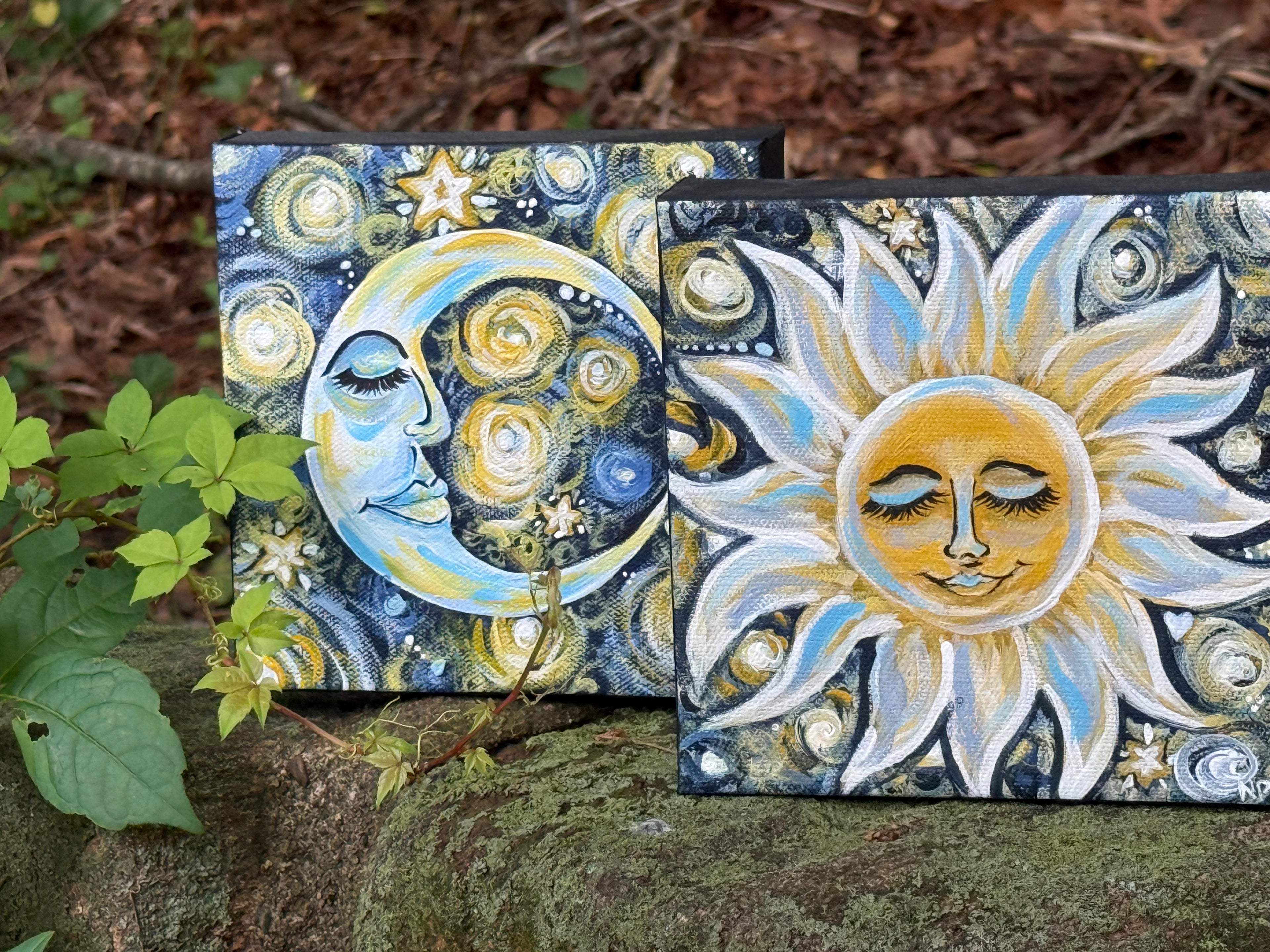 Sun and Moon painting set