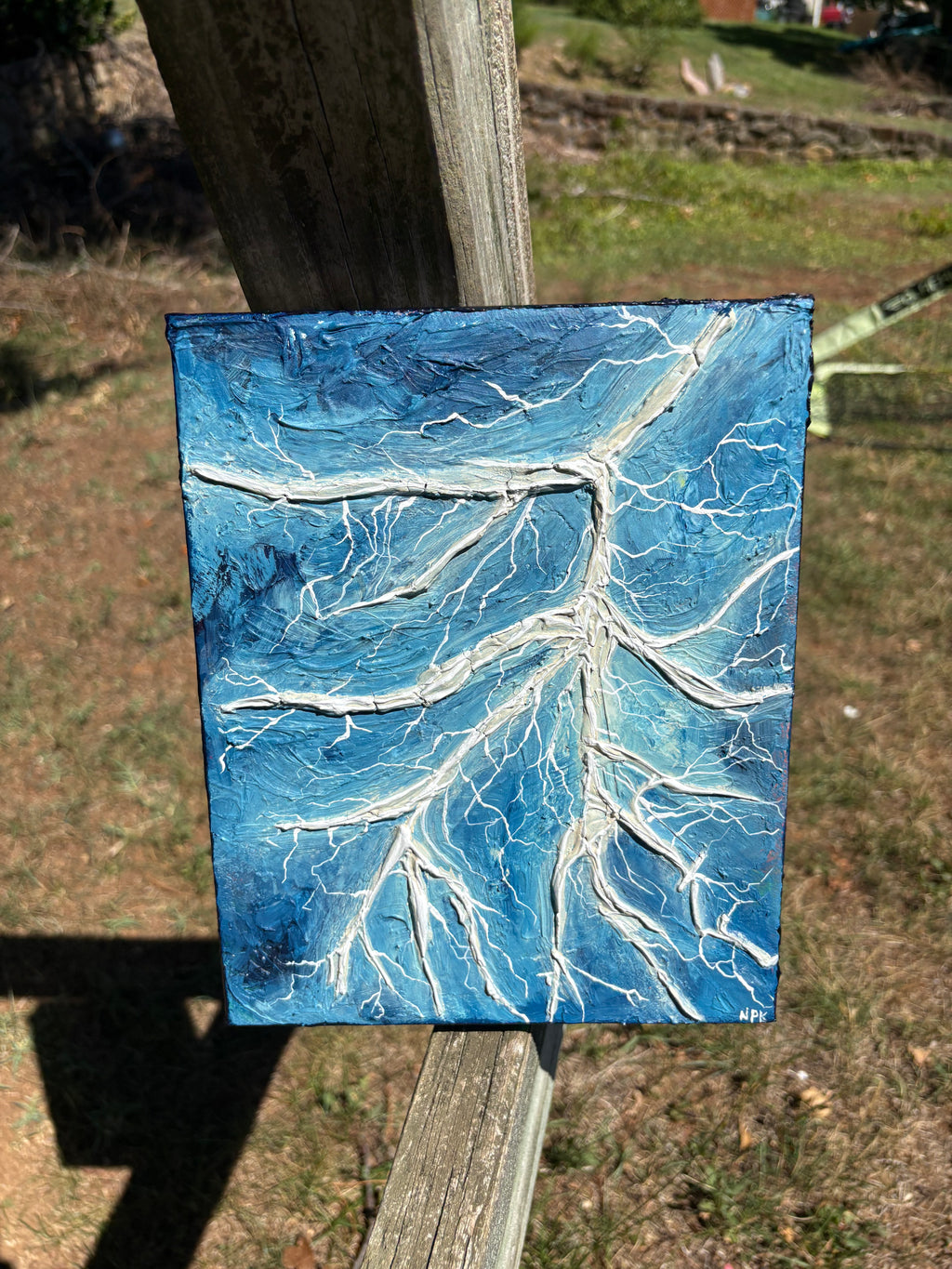 “Lightening “ Acrylic on canvas