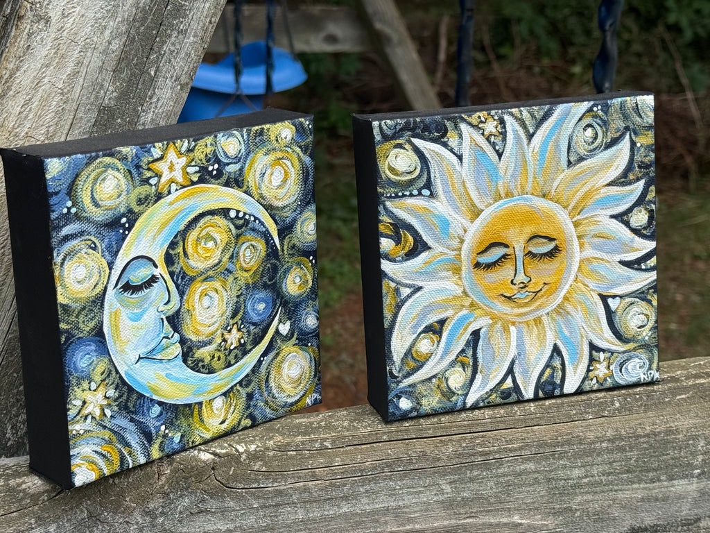 Sun and Moon painting set
