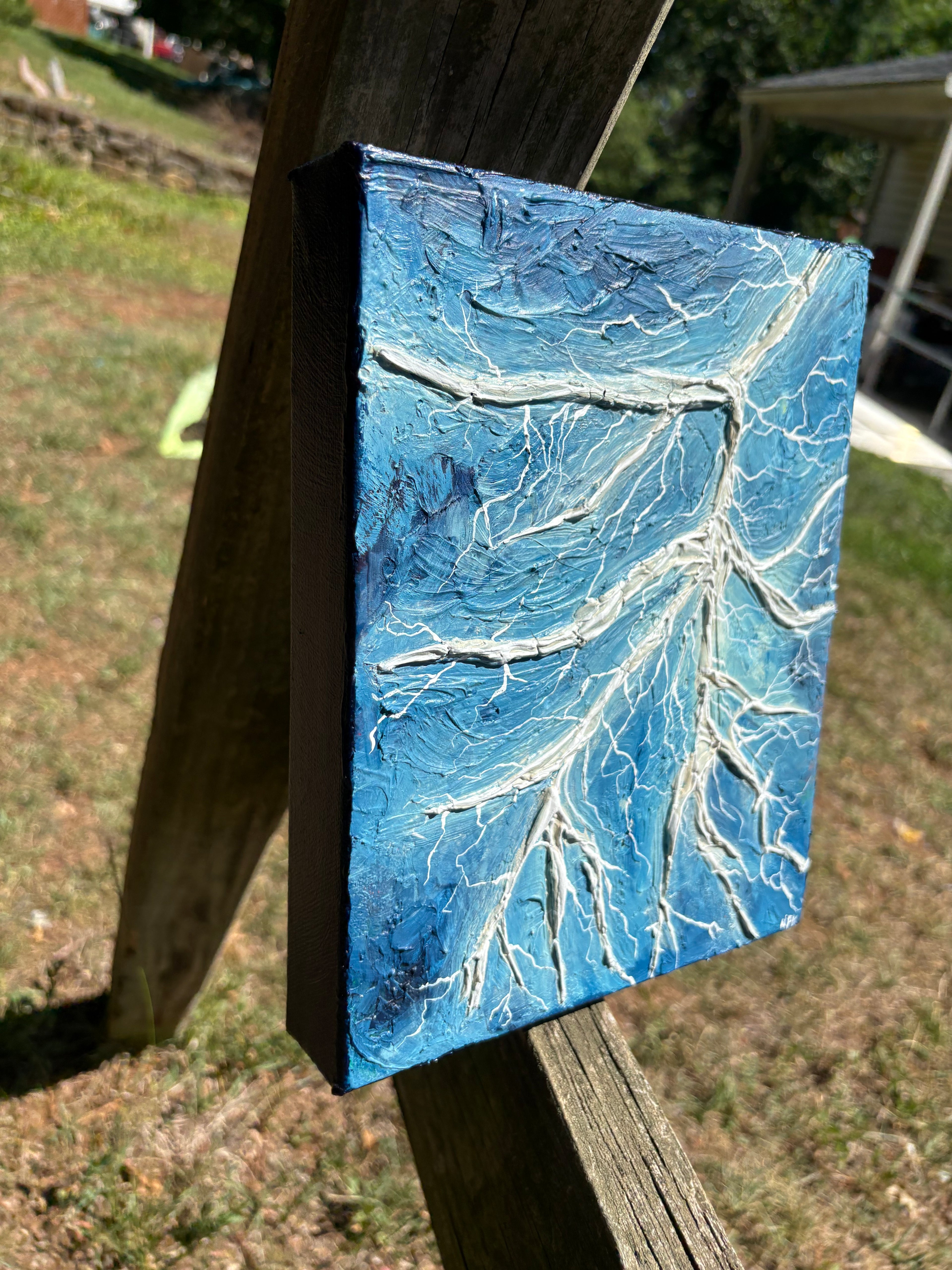 “Lightening “ Acrylic on canvas