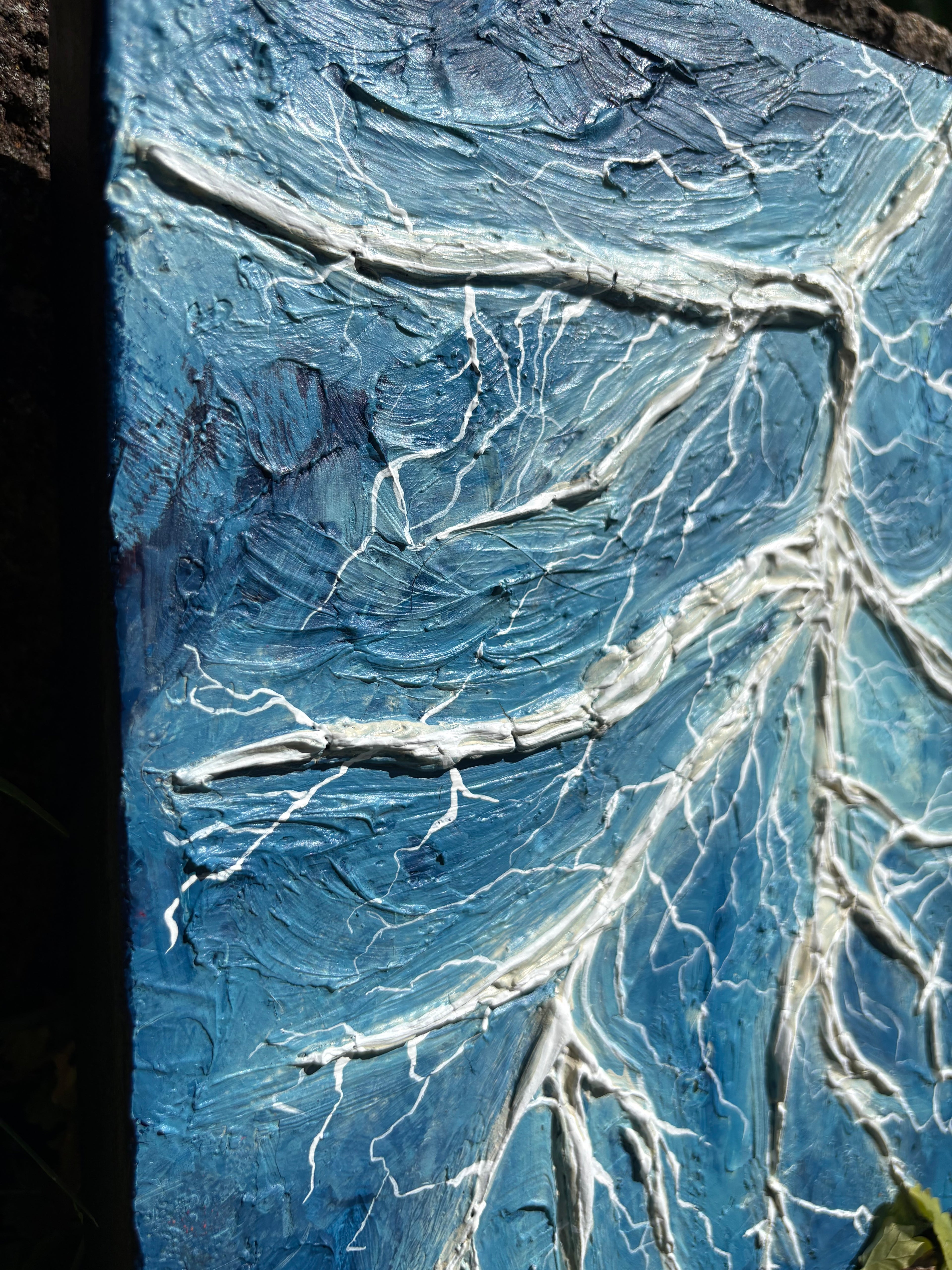 “Lightening “ Acrylic on canvas
