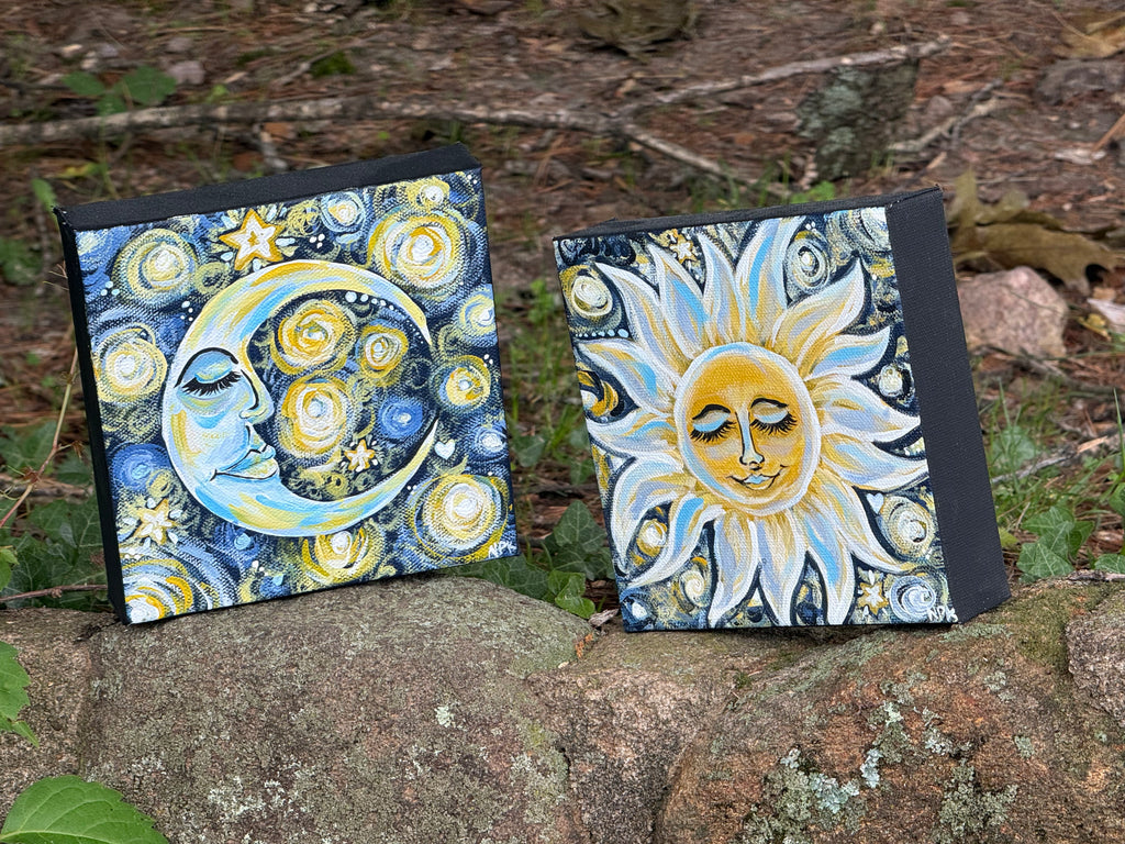 Sun and Moon painting set