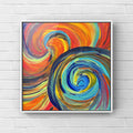 Acrylic on Canvas “Colorful Swirls”