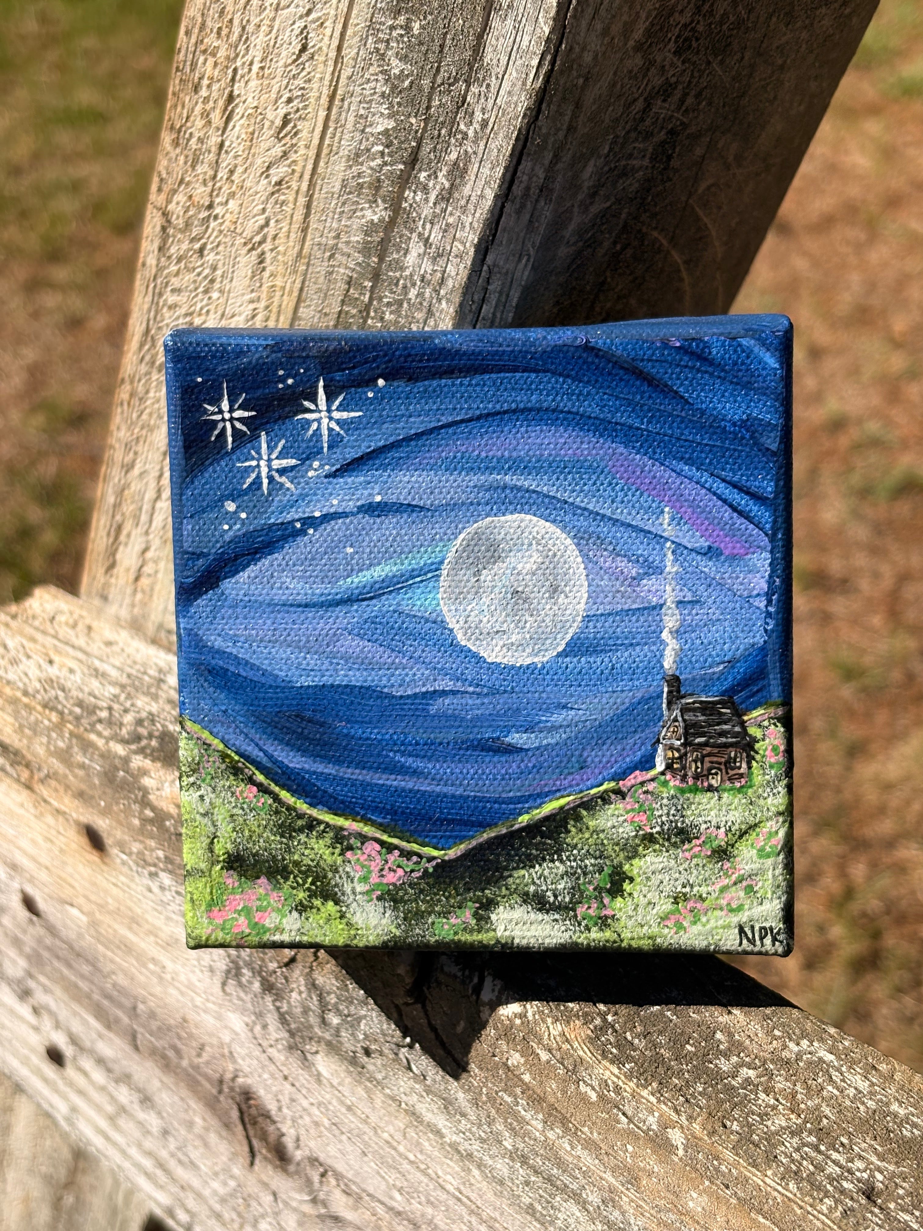 Acrylic painting on canvas 4x4
